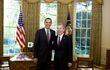 El expresidente de Estados Unidos, Barack Obama junto al abogado Jaime Eduardo Aleman, una de las cabezas  de ALCOGAL.