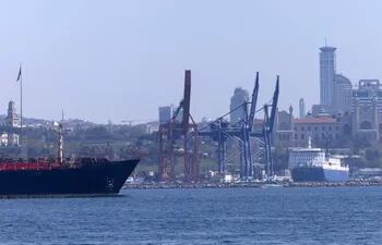 El puerto Haydarpasa en Estambul, Turquía.