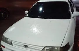 Uno de los vehículos robados en Fernando de la Mora.