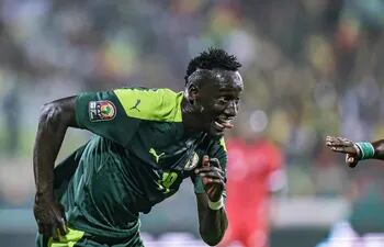 Famara Diedhiou abrió el marcador a favor de Senegal en el encuentro ante Guinea Ecuatorial.