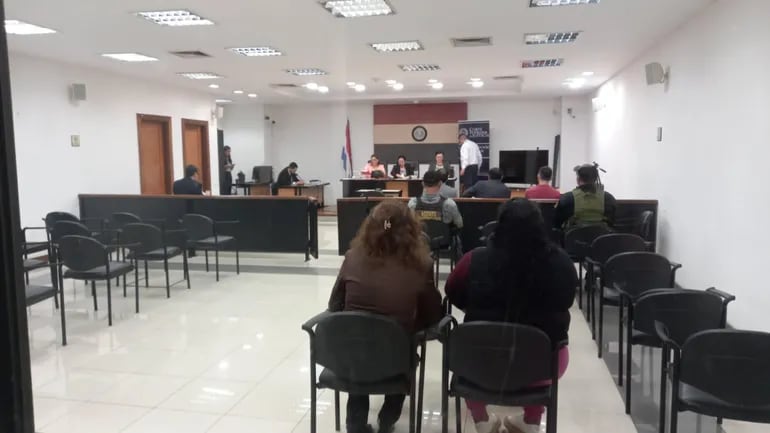 Sala de juicios orales del Palacio de Justicia de Pedro Juan Caballero.