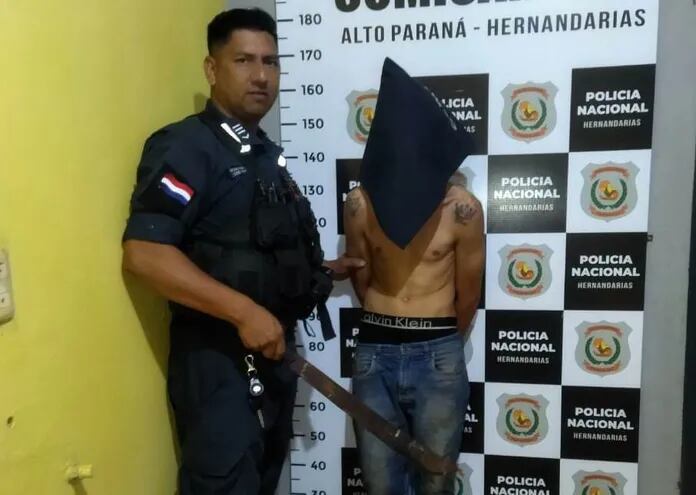 Alcides Joel Mendoza Cardozo quedó detenido después de intentar atacar a su propia madre.