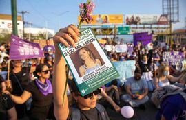 Marchas por pedido de justicia por Debanhi Escobar, encontrada muerta en México.