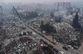 Hatay, la localidad turca que quedó devastada por el terremoto de 7,8 de magnitud.  (EFE/EPA)