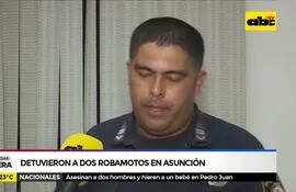 Detuvieron a dos robamotos en Asunción
