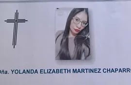 Yolanda Elizabeth Martínez Chaparro, víctima de feminicidio.