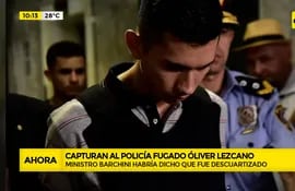 No estaba muerto: capturaron a Oliver Lezcano, policía fugado de Tacumbú
