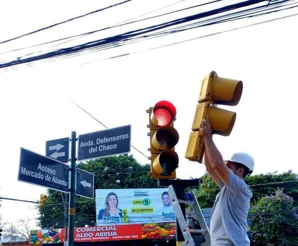 El año pasado, la Municipalidad de Asunción denunció en ocho ocasiones el robo de semáforos.