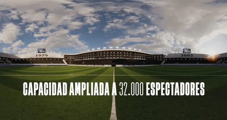 El nuevo estadio Osvaldo Domínguez Dibb tendrá capacidad para 32.000 espectadores.