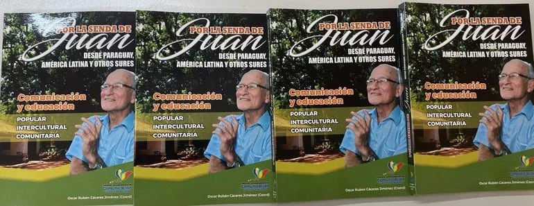 Portada del libro “Por la senda de Juan... desde Paraguay, América Latina y otros sures”, en homenaje al intelectual paraguayo Juan Díaz Bordenave.
