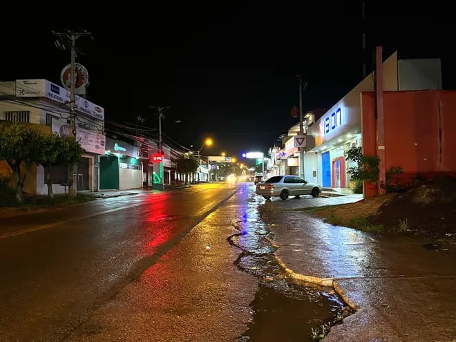 Copiosa lluvia se registra en varios distritos del departamento de Paraguarí.
