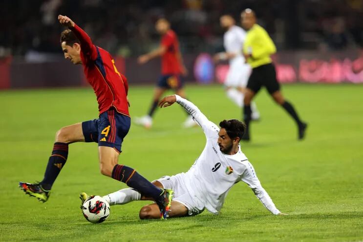 España derrotó a Jordania en amistoso antes del inicio del Mundial de Qatar