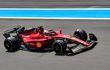 El Ferrari del monegasco Charles Leclerc durante la sesión de clasificación del Gran Premio de Francia de la Fórmula 1.