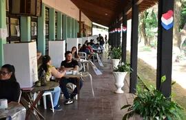 Baja participación de electores en el Centro Regional de Educación Natalicio Talavera de Villarrica.