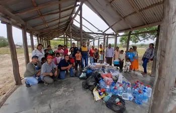 El pasado fin de semana los voluntarios realizaron una primera entrega de las donaciones en varias comunidades nativas del Chaco