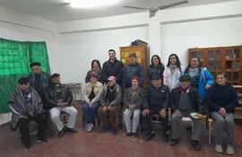 Integrantes del Club de Adultos Mayores de la ciudad de Pilar.