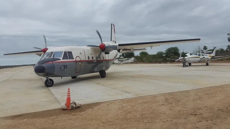 Imagen de archivo de un avión militar, históricamente la única conexión aérea desde Asunción hacia el Chaco.