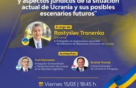 Aspectos jurídicos de la situación actual y posibles escenarios futuros del conflicto en Ucrania, será tema de conferencia en la UNAE, este viernes.