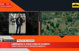 Liberaron a Juan Carlos Olmedo: "Pude charlar con él y está muy bien"