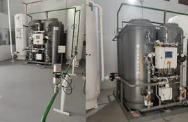 La planta generadora de oxígeno medicinal del Hospital Central del IPS.