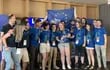 El equipo europeo festeja el primer puesto en el Desafío Internacional de Ciberseguridad. Europa ganó este viernes el primer Desafío Internacional de Ciberseguridad, que reunió en Atenas a jóvenes de todo el mundo para competir en entre sí en varios retos informáticos.