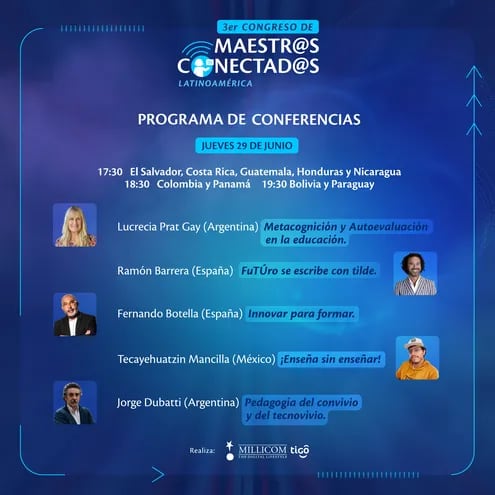 Estos son los cinco conferencistas del III Congreso de Maestr@s Conectad@s.
