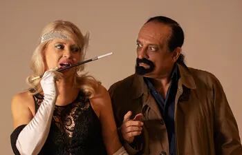 Marisa Monutti y Jorge Ramos protagonizan la comedia "Tango perdido- Interviú", que subirá a escena hoy en el Arlequín Teatro.