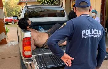 Fernando Rivarola Villalba fue traído por un móvil policial a la comisaría 11° de Yhú.