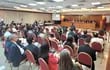 Público que participó de las audiencias públicas para ministro de la Corte Suprema de Justicia, en el salón Serafina Dávalos, del Poder Judicial.