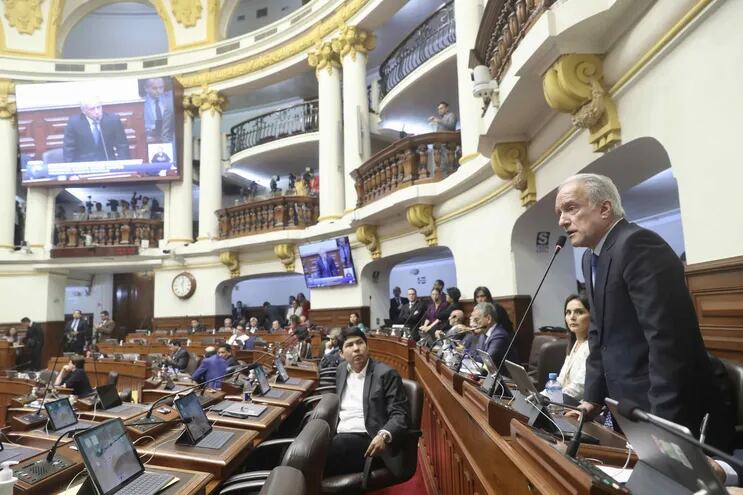 Imagen de archivo del Congreso de Perú enuna sesión pasada.