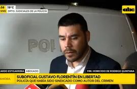 Suboficial Gustavo Florentín en libertad