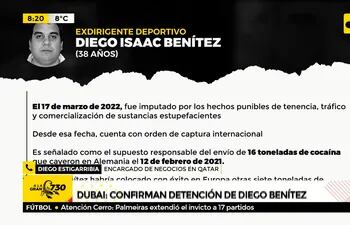 Extradición de Diego Benítez: Paraguay espera “voluntad” de Emiratos Árabes
