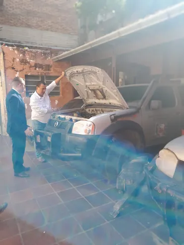 Allanaron la oficina administrativa de la Gobernación de Alto Paraguay esta mañana y hallaron una camioneta "carneada".