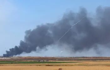 ista general tras un ataque aéreo israelí en Jabalia, al norte de la Franja de Gaza.