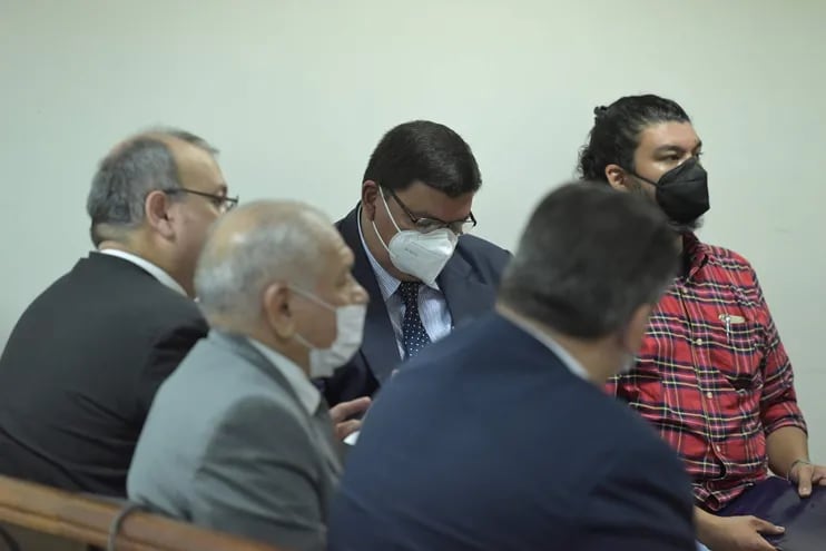 El exministro de la Senad Francisco de Vargas, en la audiencia preliminar por el hecho punible de lesión de confianza.