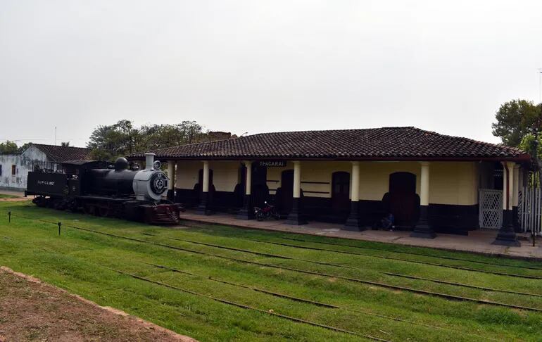 La exestación Tacuaral del “Ferrocarril Carlos Antonio López” que le dio vida al distrito de Ypacaraí.