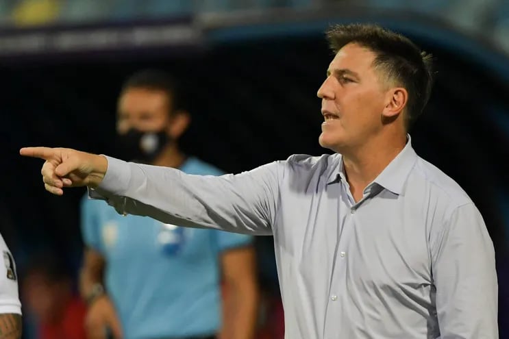 El entrenador argentino de la selección paraguaya, Eduardo Berizzo (AFP).