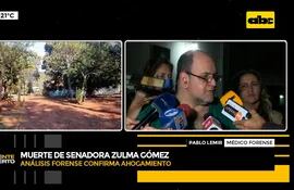 Muerte de senadora Zulma Gómez