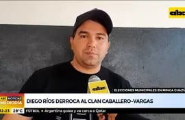 Diego Ríos derroca al clan Caballero Vargas en Minga Guasu