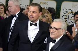 Leonardo DiCaprio junto al director Martin Scorcese.