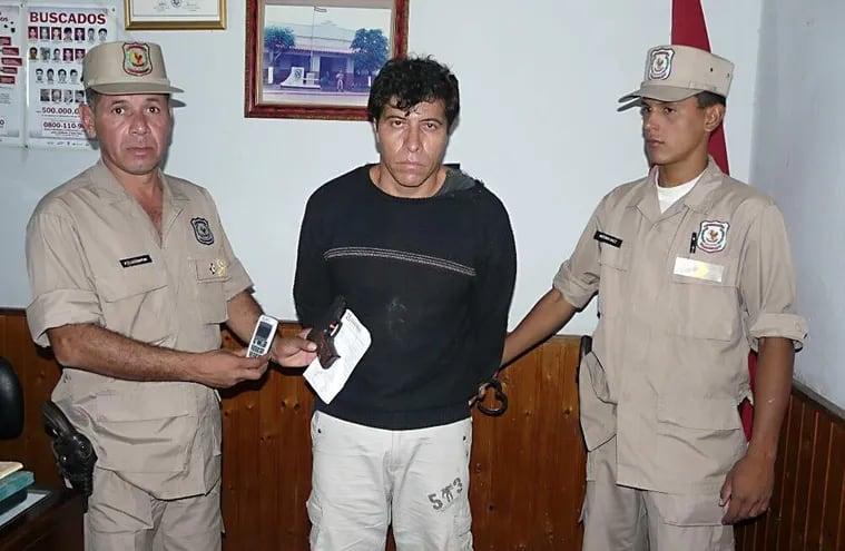 Luis Héctor Morínigo Cantero, detenido en Itá en el 2010, acusado de una serie de violaciones.