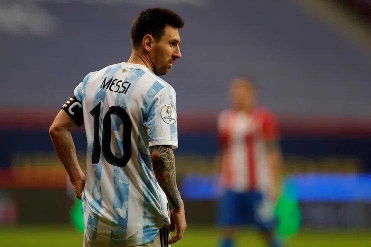 Messi, capitán y máxima figura de Argentina.