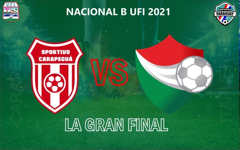 Placa de Deportes Paraguay sobre los clubes finalistas del Nacional B de la UFI 2021.