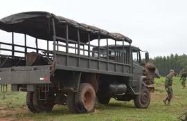 El camión de los militares masacrados hace siete años en Arroyito.