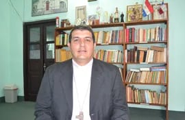 Gabriel Escobar,  obispo responsable de la Coordinación Pastoral de la Educación de la CEP.