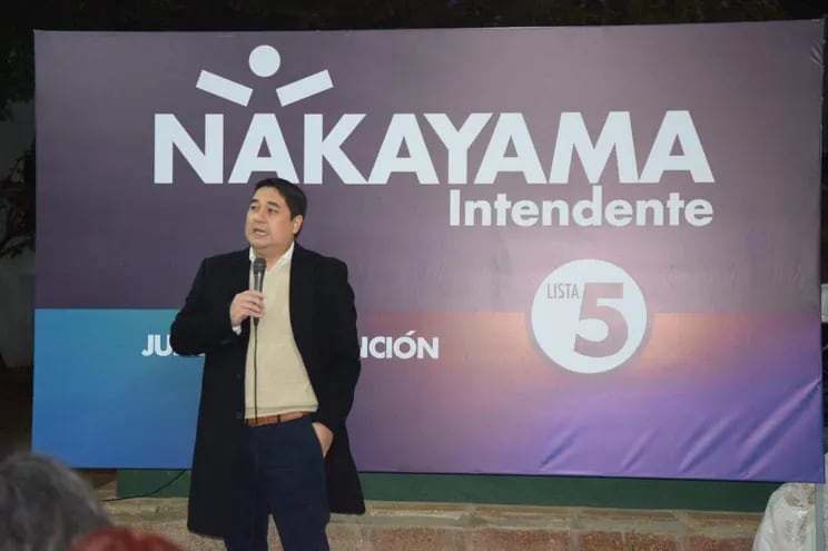 Eduardo Nakayama, candidato de la alianza de partidos opositores para las elecciones municipales del 10 de octubre.