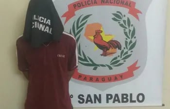 Óscar David Vera Giménez, de 29 años, detenido.