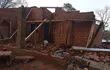 Una casa totalmente destruida tras el fuerte temporal en Yhú.