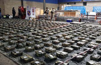 2.906 kilos de la droga ncautados en uno puerto de Villeta.