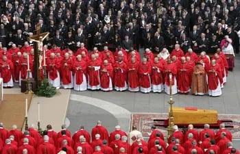 Funeral de Juan Pablo II en el Vaticano.